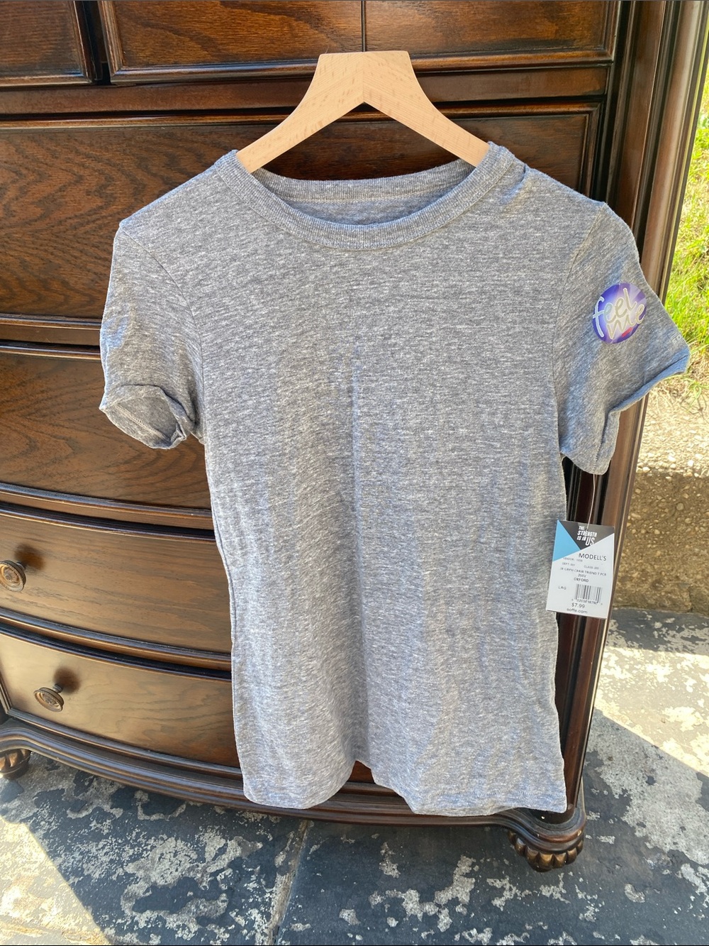 2 for $6- Soffe Heather Gray T-Shirt (size medium)